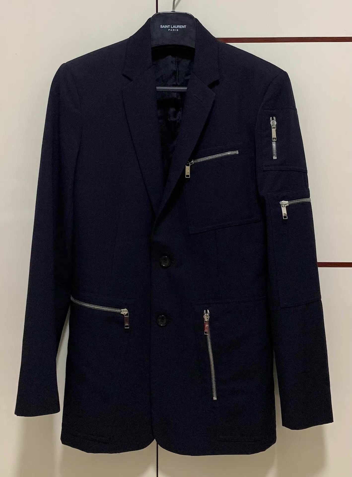 Dior Black Structured Jacket with Zip Pockets and Sleeves Size US M / EU 48-50 / 2 - 1 Thumbnail