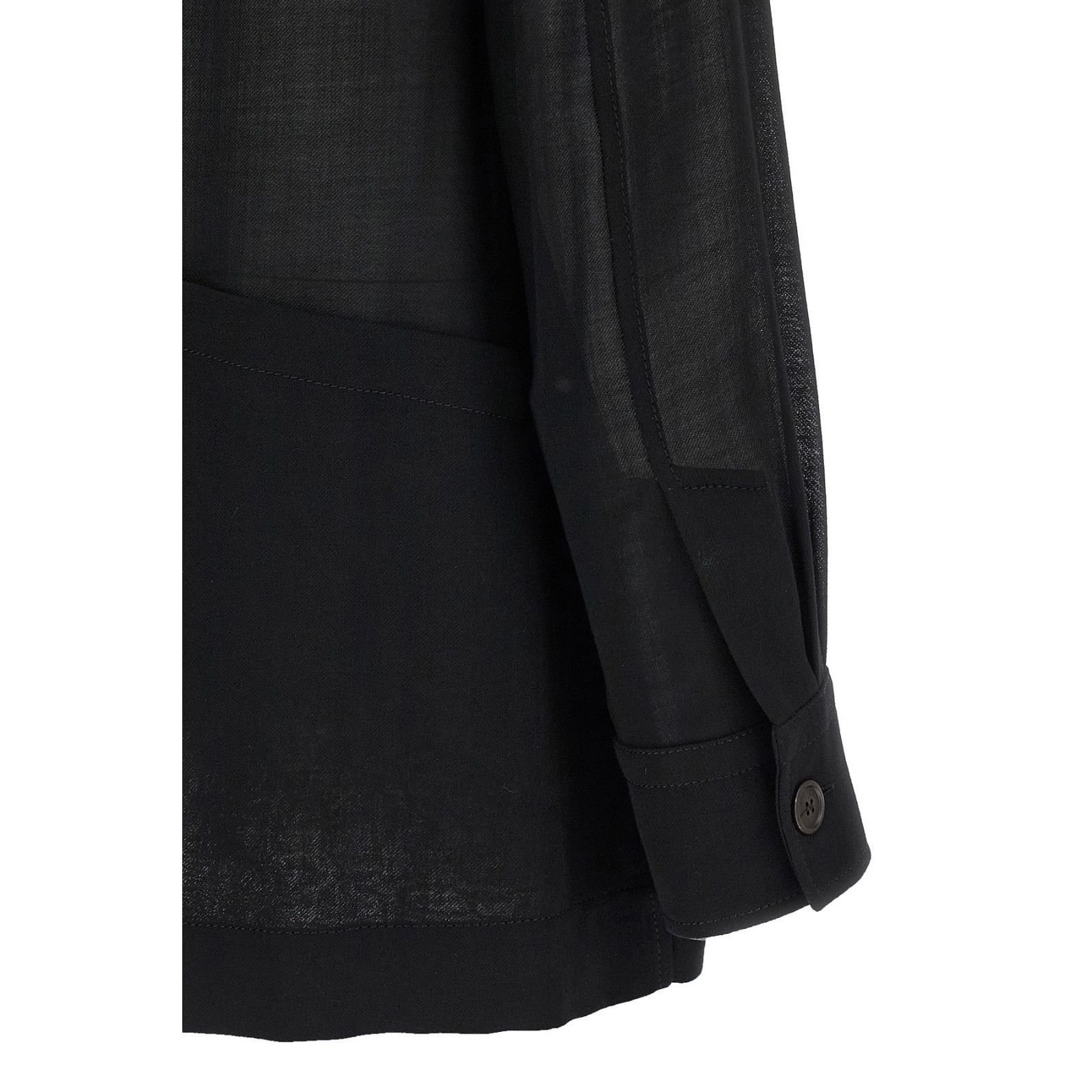Salvatore Ferragamo FERRAGAMO Lightweight Black Wool Jacket New & Authentic (Wom Size S / US 4 / IT 40 - 4 Thumbnail