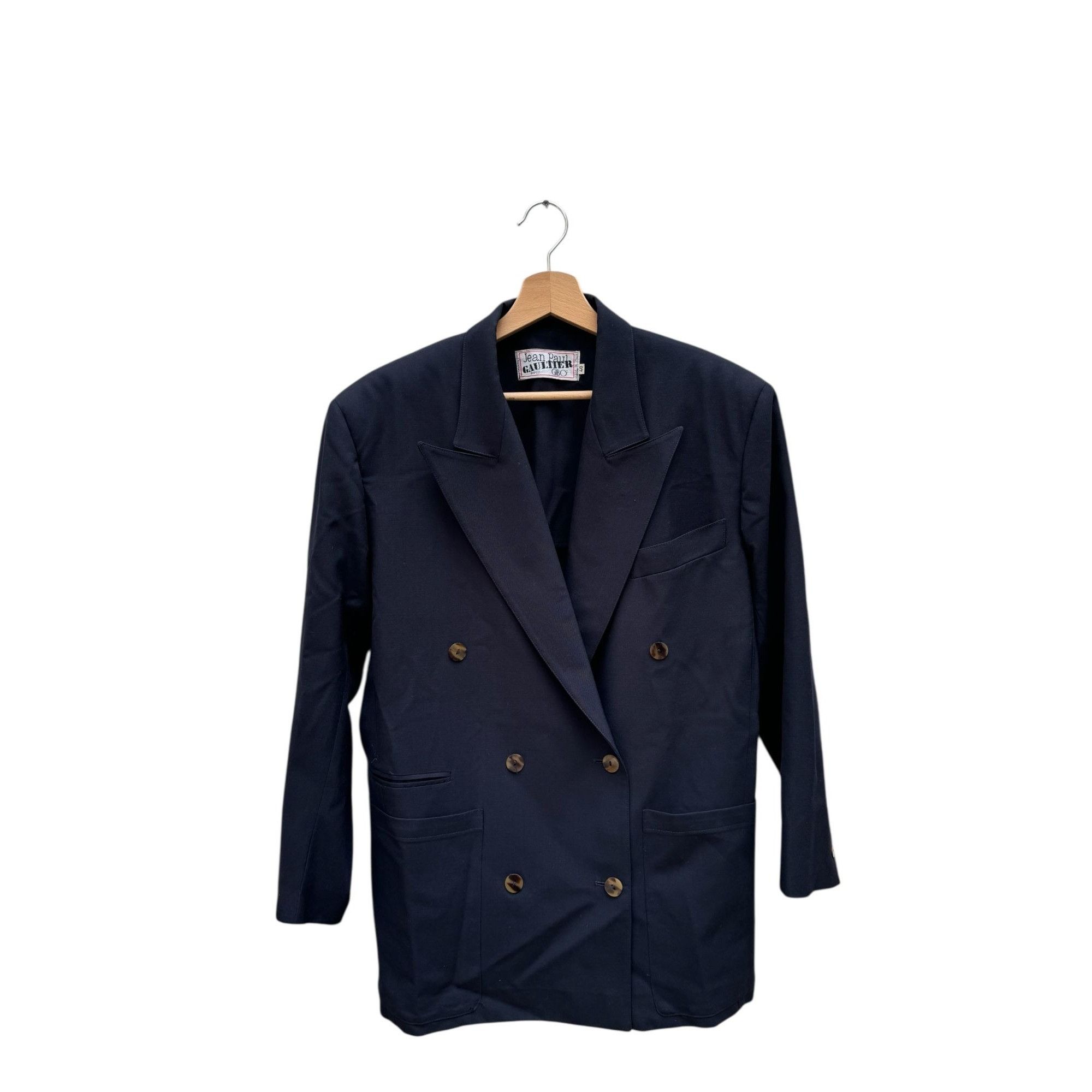 Jean Paul Gaultier Vintage Navy Wool Blazer Jacket Size M / US 6-8 / IT 42-44 - 1 Thumbnail