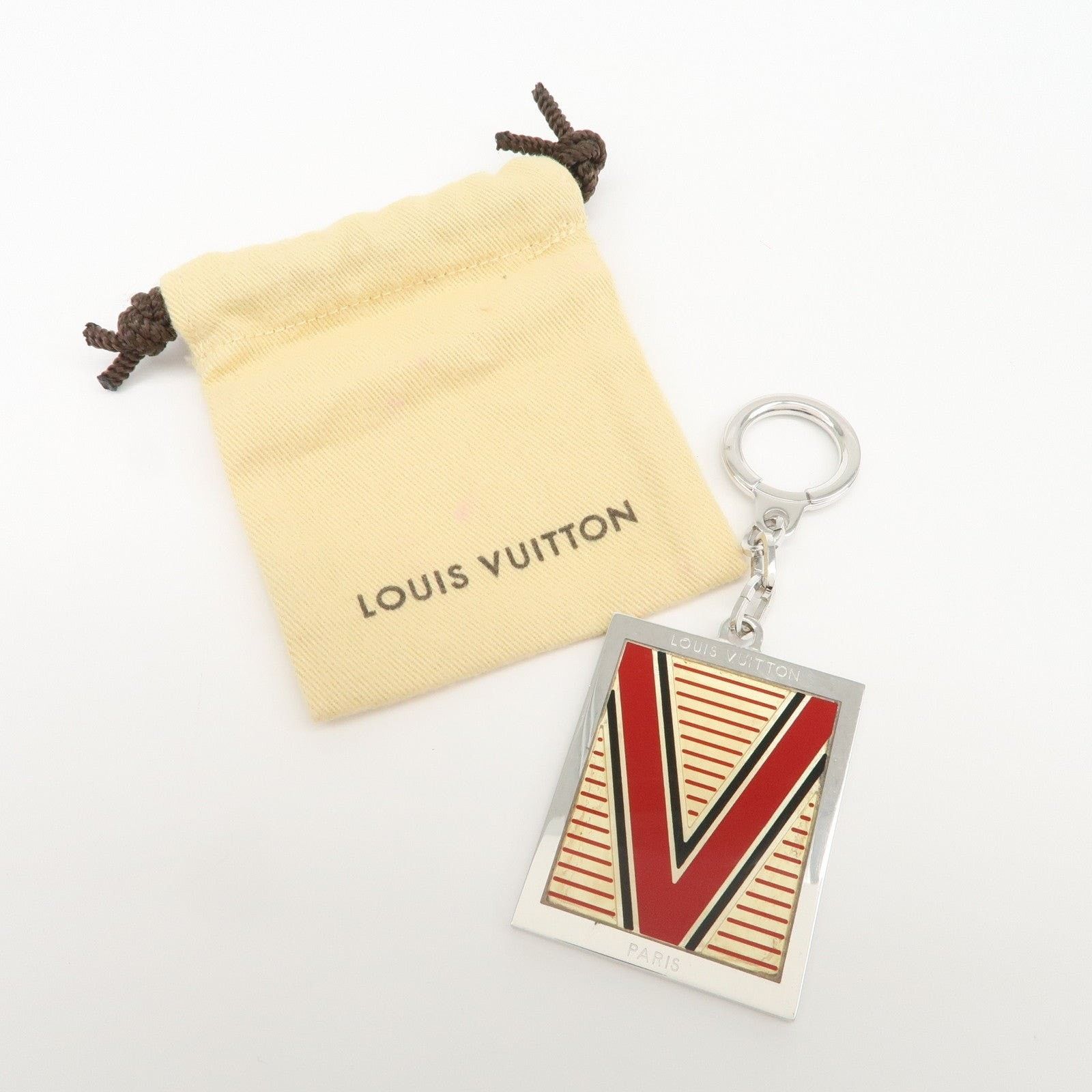 Louis Vuitton Louis Vuitton Logo Plate Metal Bag Charm Silver Size ONE SIZE - 5 Thumbnail
