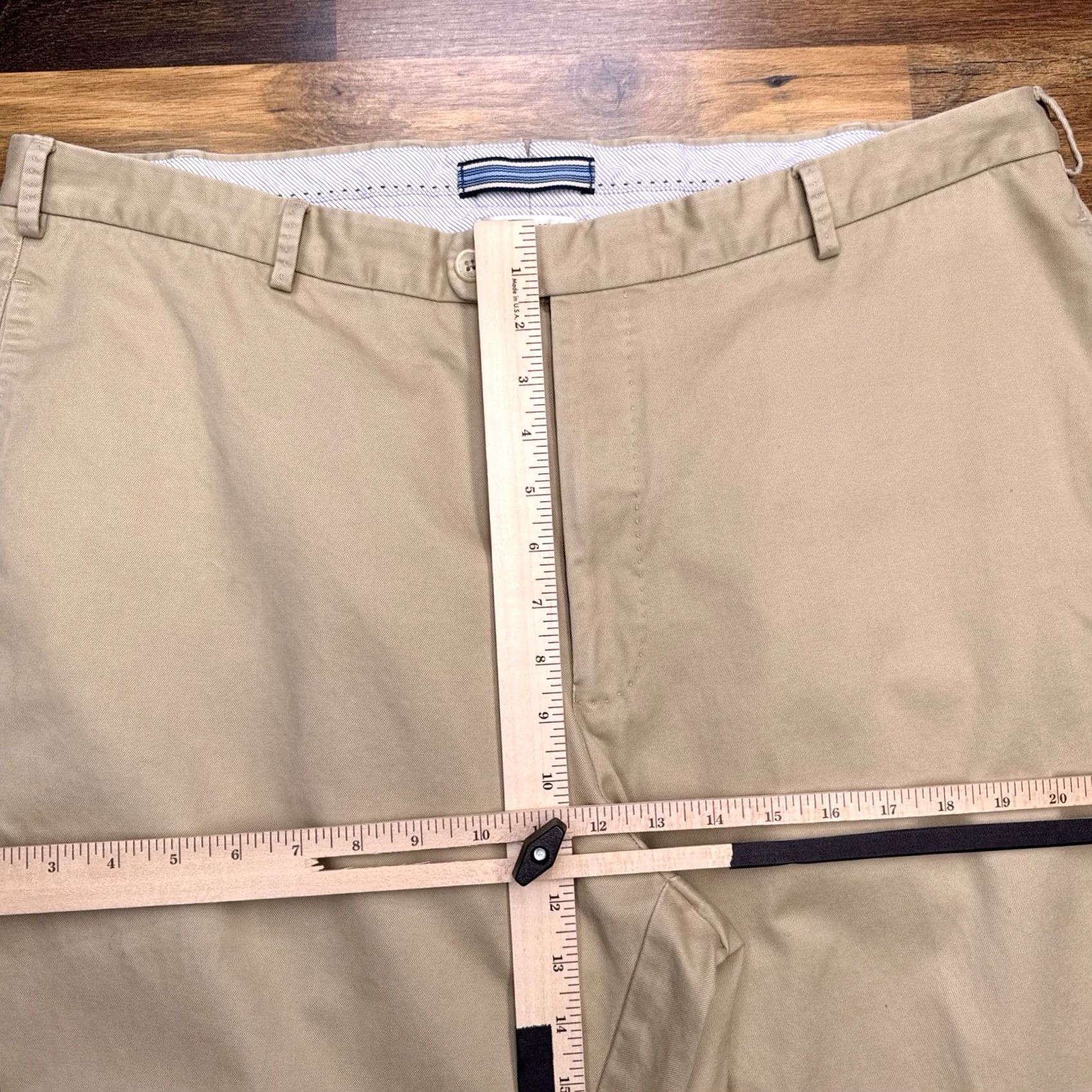 Peter Millar Peter Millar Pants Adult 40 Brown Pima Cotton Flat Front Mid Rise Chino Workwear Formal 40 Regular Brown Mens Medium? Size US 40 / EU 56 - 7 Thumbnail