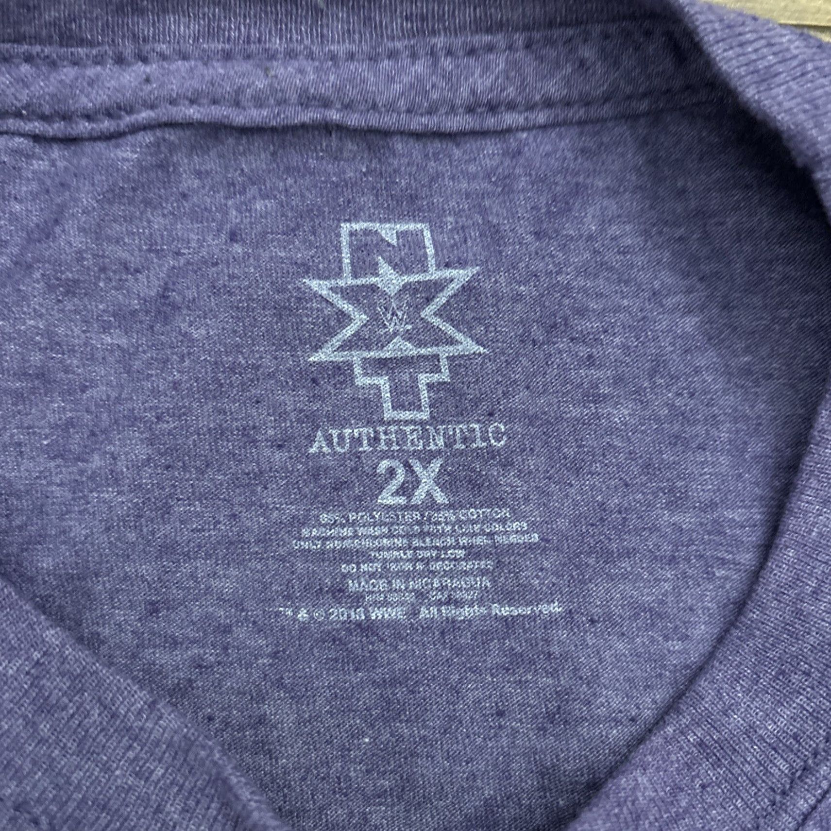 Vintage NXT Velveteen Dream Over Men's 2X Purple Short Sleeve T-Shirt Size US XXL / EU 58 / 5 - 3 Thumbnail