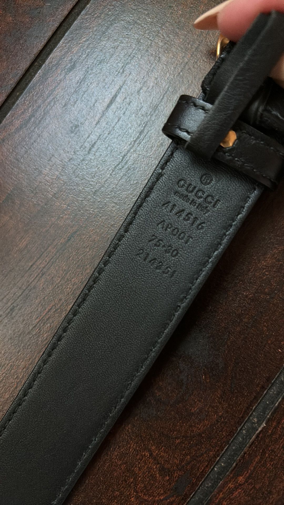 Gucci GG marmont belt with gold hardware size 75 Size ONE SIZE - 6 Thumbnail