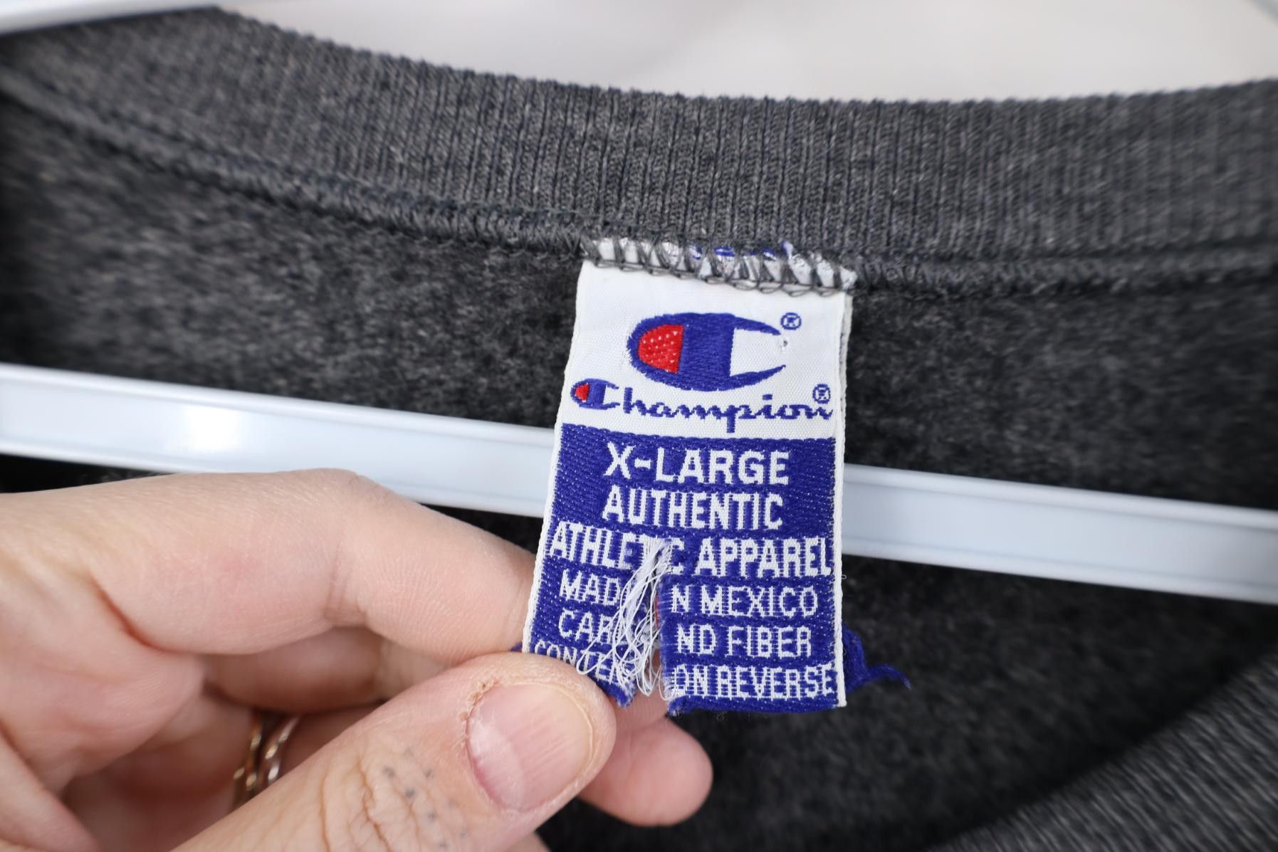 Champion Vintage 90s Champion Blank Crewneck Sweatshirt Heather Gray Size US XL / EU 56 / 4 - 8 Thumbnail