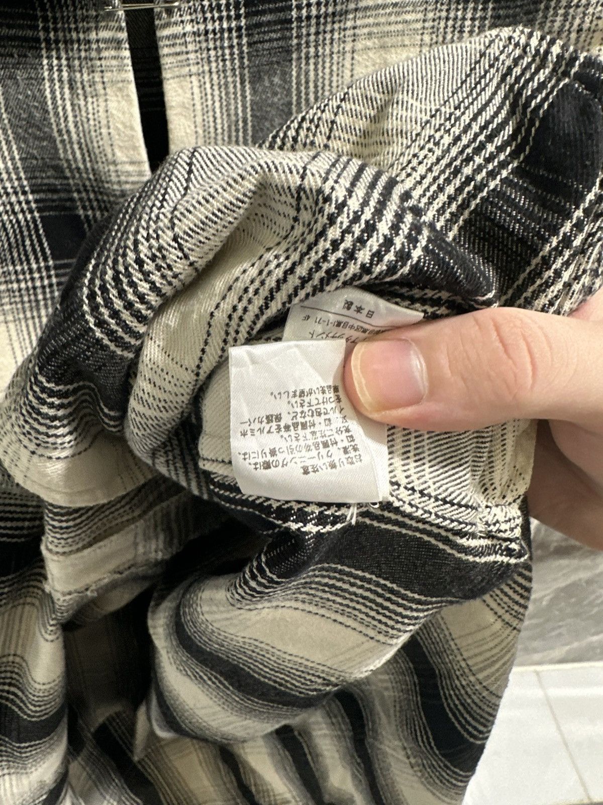 Attachment Kazuyuki Kumagai Attachment Open Collar Check Shirt Size US M / EU 48-50 / 2 - 8 Thumbnail