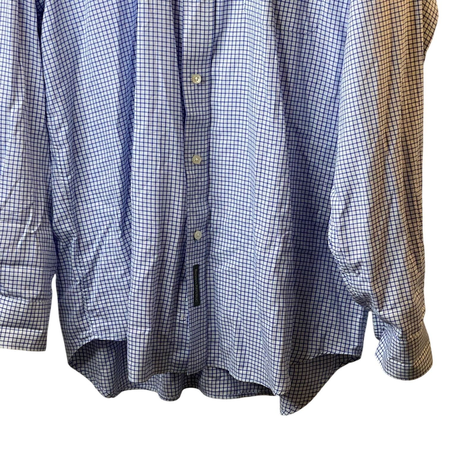 Banana Republic Banana Republic Blue Check Button Up Long Sleeve Shirt Large Size US L / EU 52-54 / 3 - 4 Thumbnail