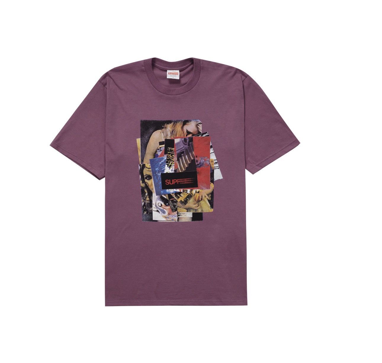 image of Supreme Stack Tee in Plum, Men's (Size Medium)