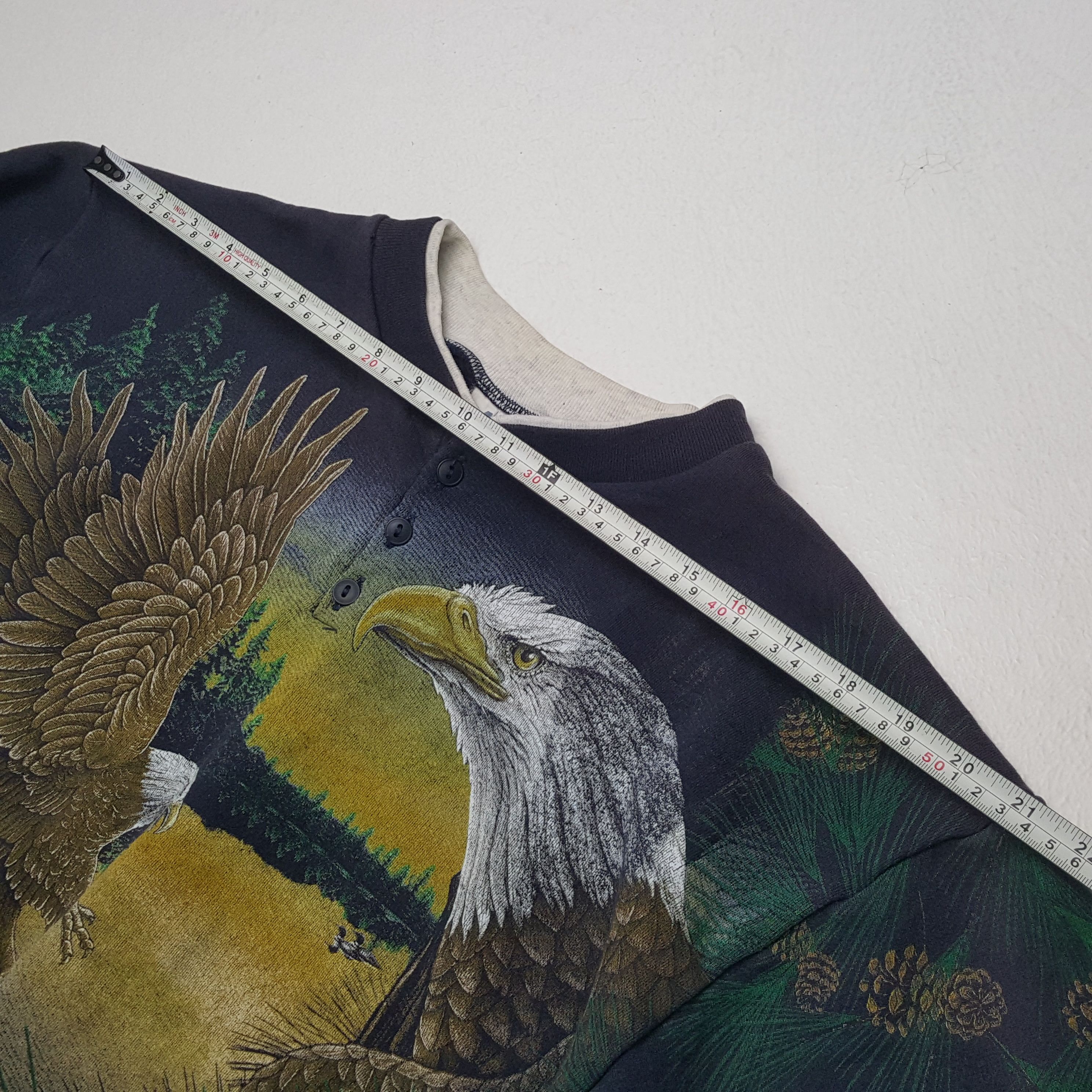 Vintage Vintage EAGLE ART Streetwear Full Print Style Sweatshirts Size US M / EU 48-50 / 2 - 5 Thumbnail