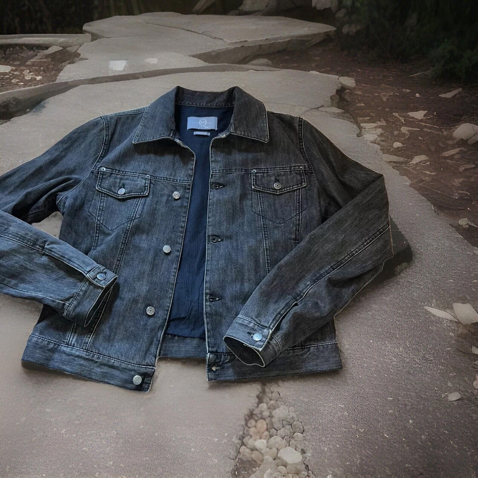Alexander McQueen Alexander McQueen L Black Denim Trucker Jacket Coat Italy 52 Size US L / EU 52-54 / 3 - 1 Thumbnail
