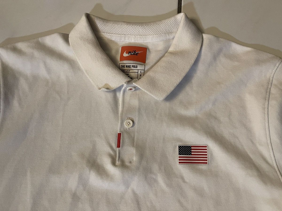 Nike Nike Team USA Olympic Dri-Fit White Polo Mens Large Size US L / EU 52-54 / 3 - 2 Thumbnail