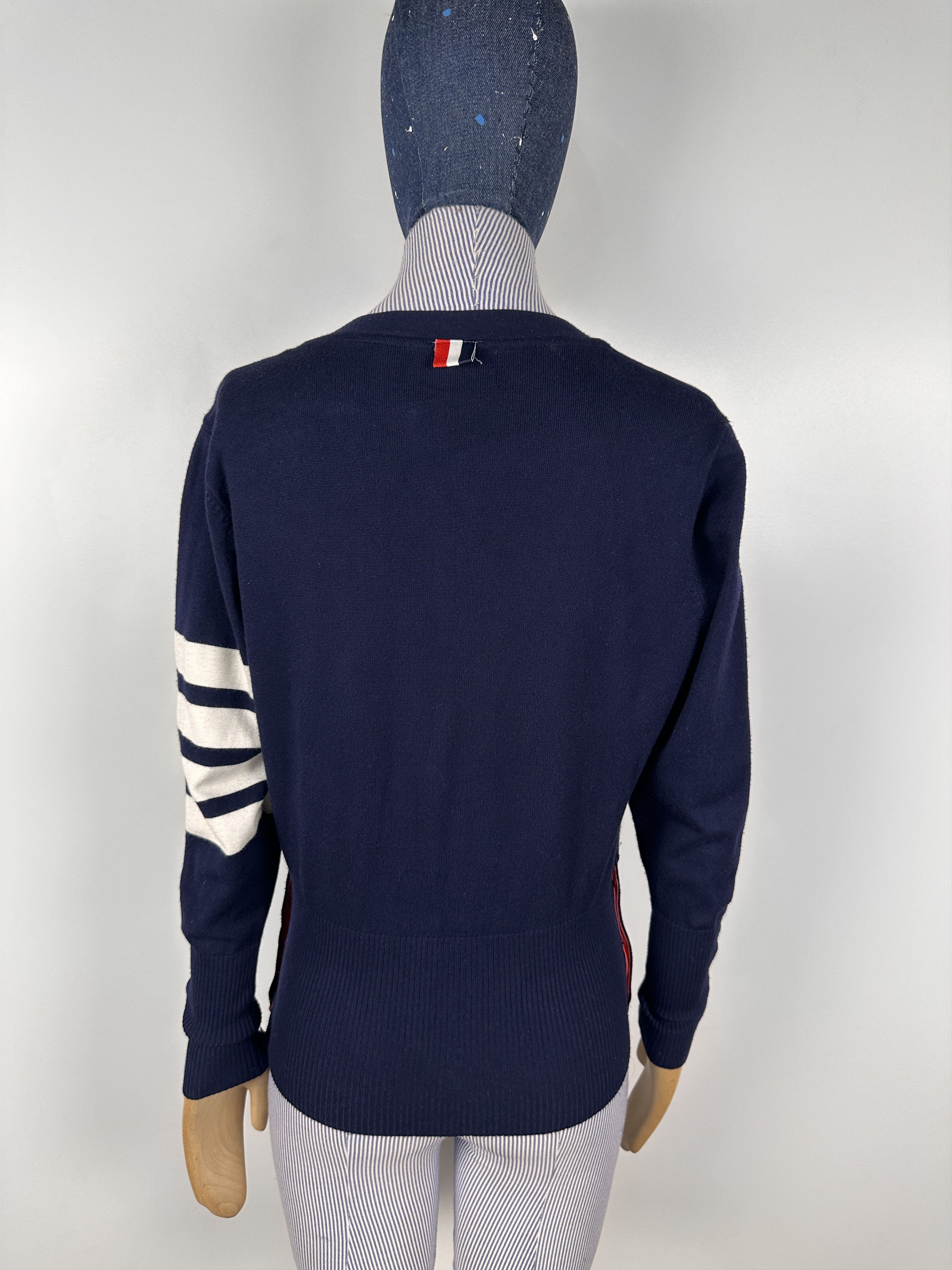 Thom Browne Thom Browne Vintage Womens Cardigan Navy Size 1 Size XS / US 0-2 / IT 36-38 - 5 Thumbnail