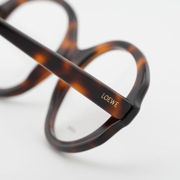 Loewe Loewe LW50077I 052 Eyeglasses Havana 52mm Round Frame Size ONE SIZE - 6 Thumbnail