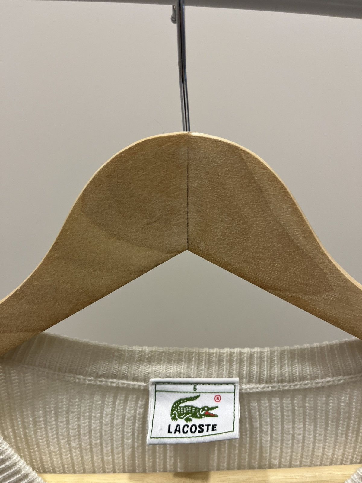 Lacoste 💥90’s Rare❗️Vintage Lacoste Sweater Crew Neck Hevy Knit Size US L / EU 52-54 / 3 - 4 Thumbnail