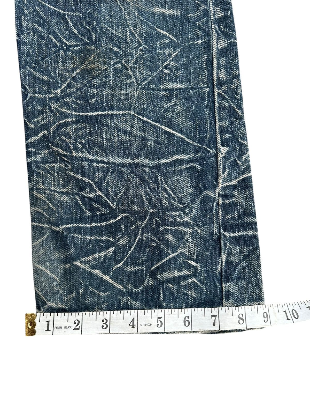 Kapital Nylaus Double Waist Distressed Denim Jeans Size US 32 / EU 48 - 20 Thumbnail