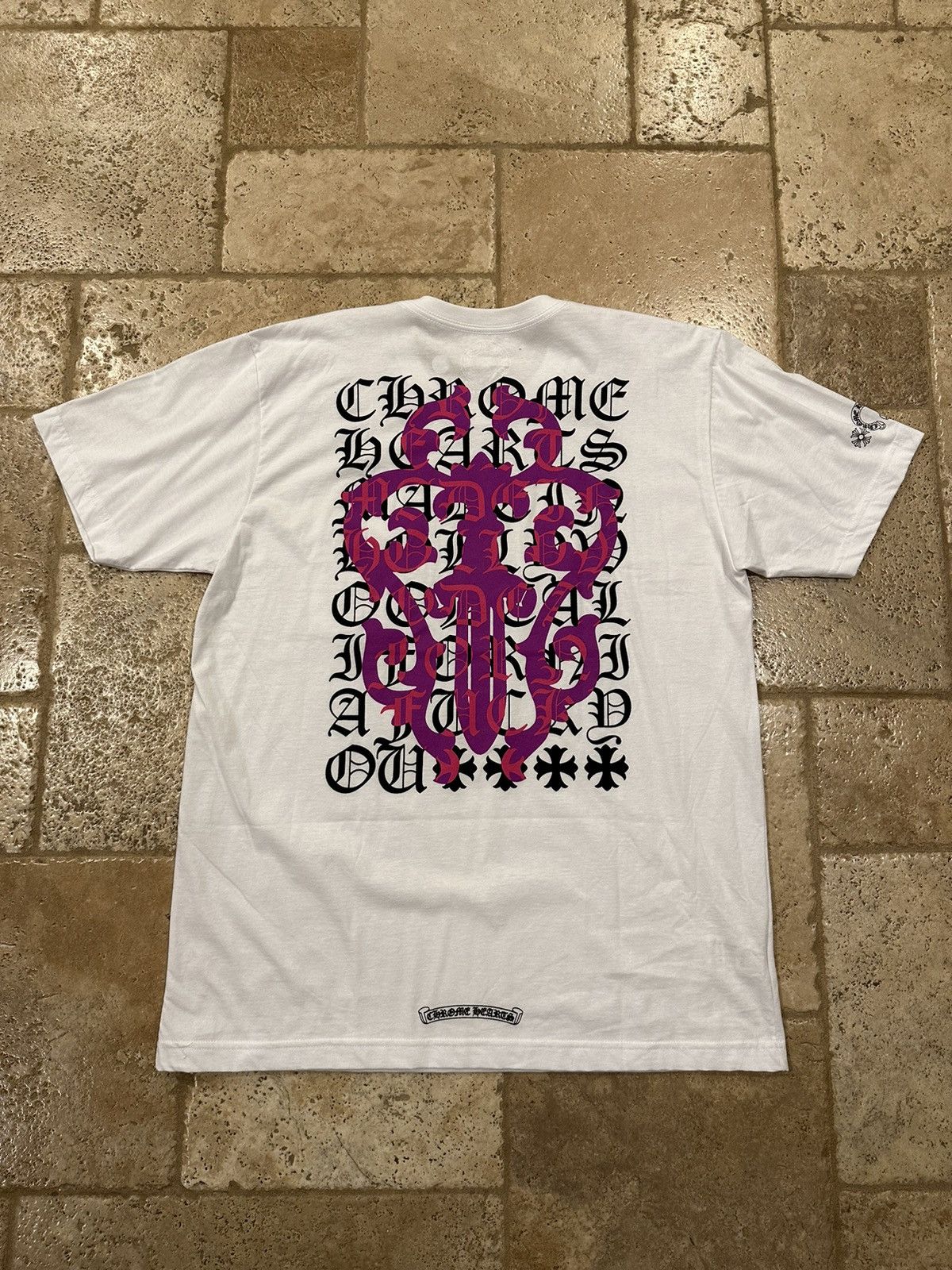Chrome Hearts Chrome Hearts White Pink Dagger and Eye Chart