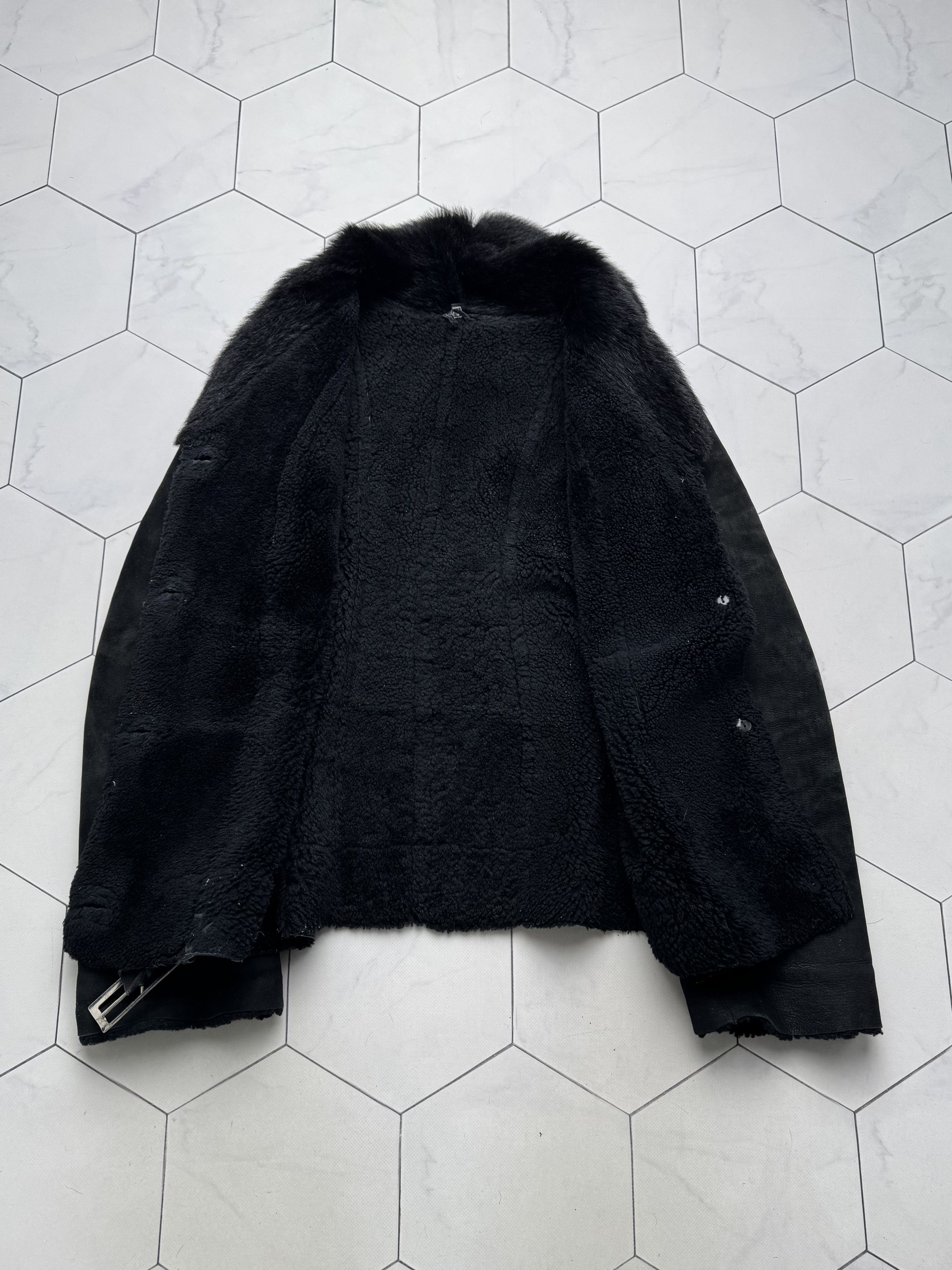 Vintage Vintage Real Sheepskin Cropped Jacket With Straps(B409)E2D15 Size S / US 4 / IT 40 - 16 Thumbnail
