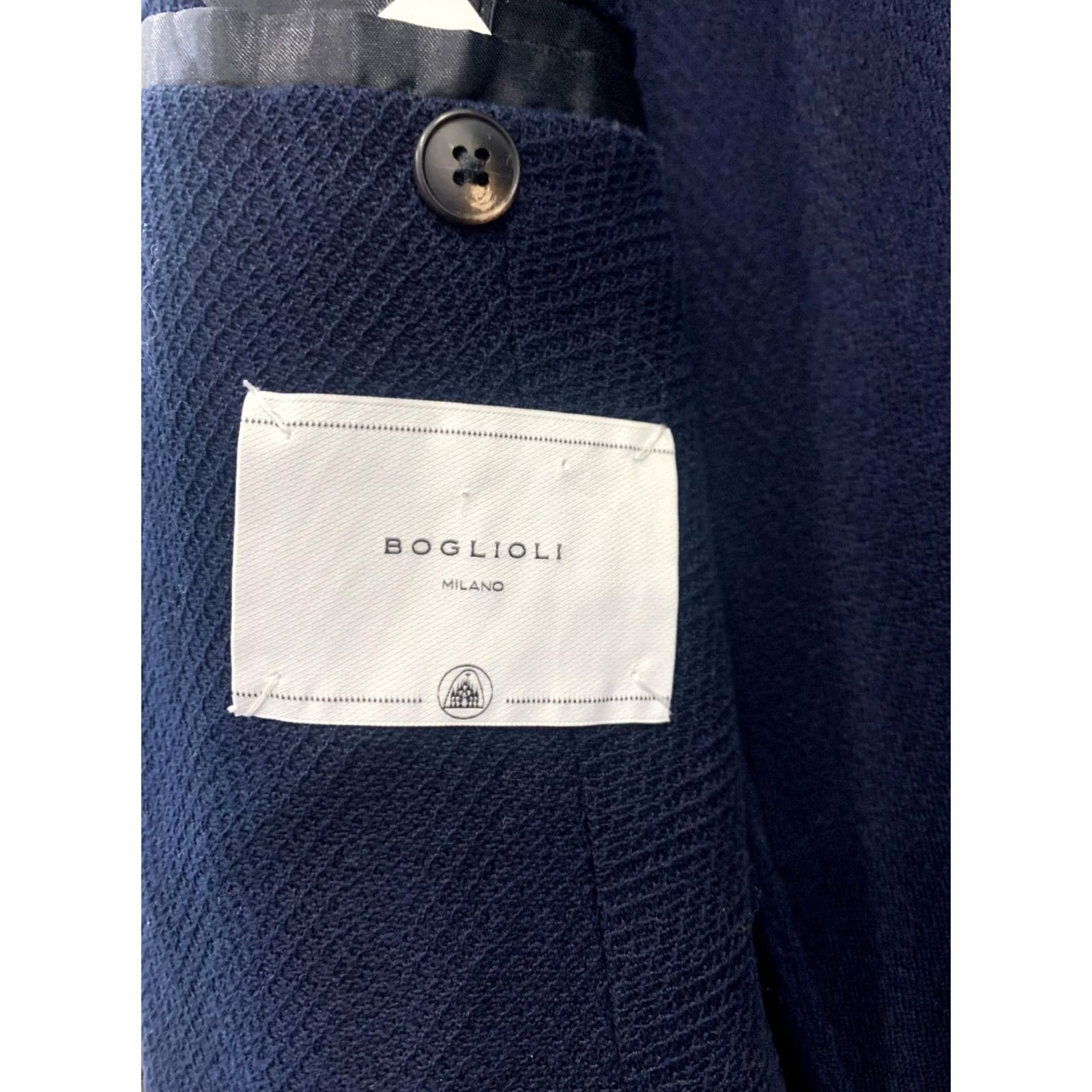 Boglioli Boglioli Milano K-Jacket Blazer Navy Blue Cotton 46R / L Men’s Blue Unstructured Soft Tailoring, Italy Size 42R - 3 Thumbnail