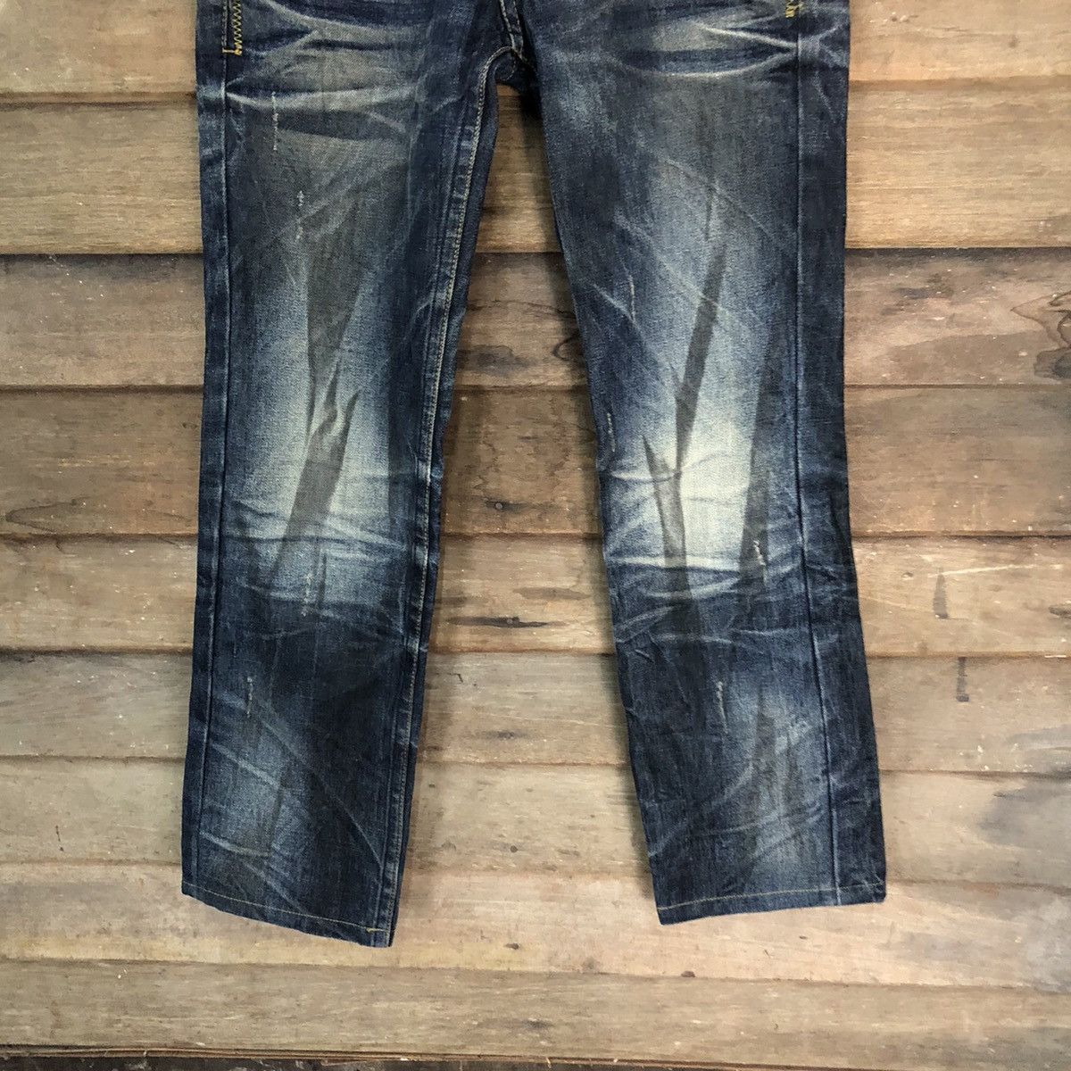 Japanese Brand HotchKiss Blue Denim Jeans Pants #7383 Size 26" / US 2 / IT 38 - 3 Thumbnail
