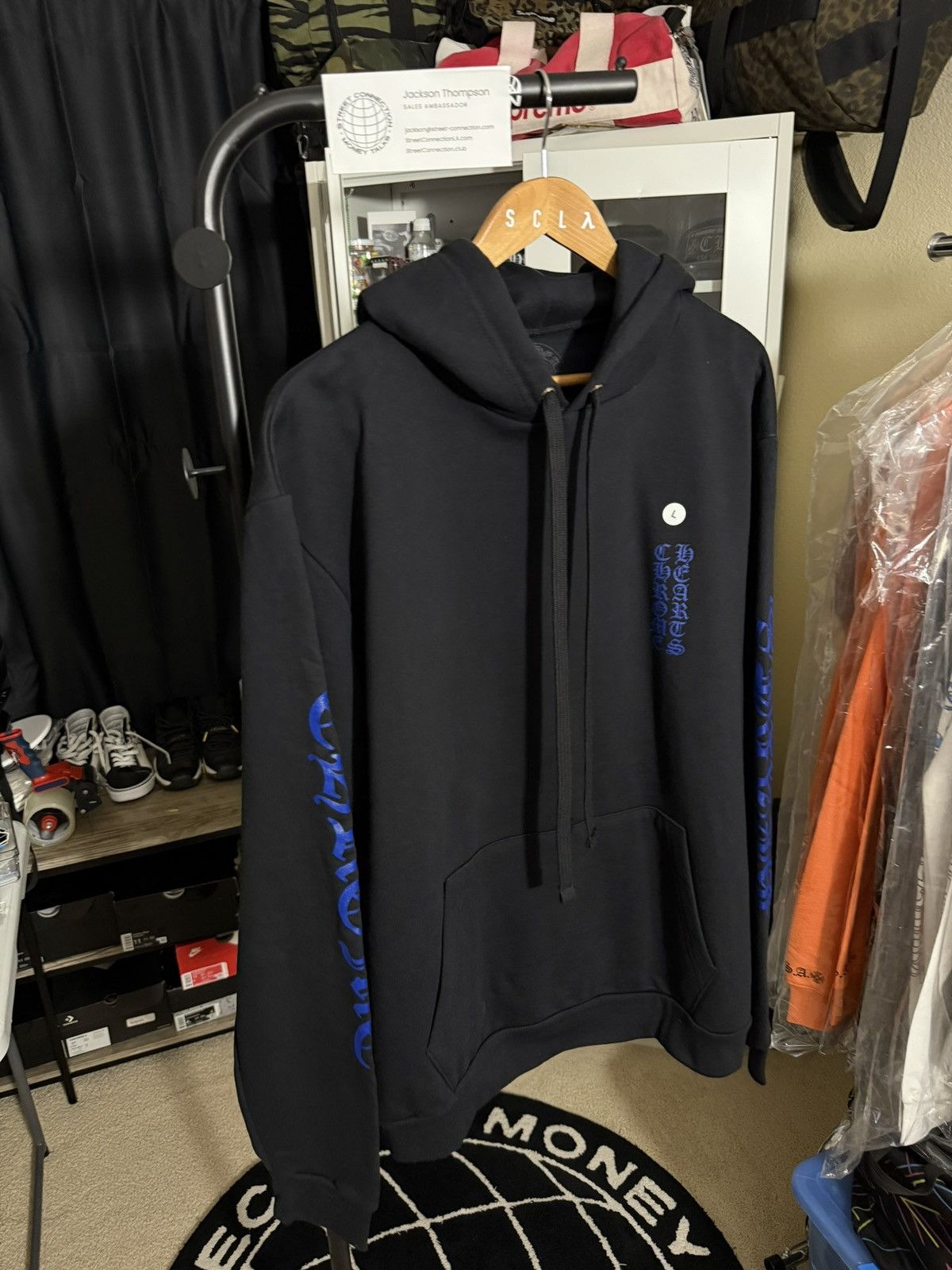 Chrome Hearts CHROME HEARTS VERTICAL LOGO DODGER BLUE PRINT SIZE LARGE Size US L / EU 52-54 / 3 - 1 Thumbnail