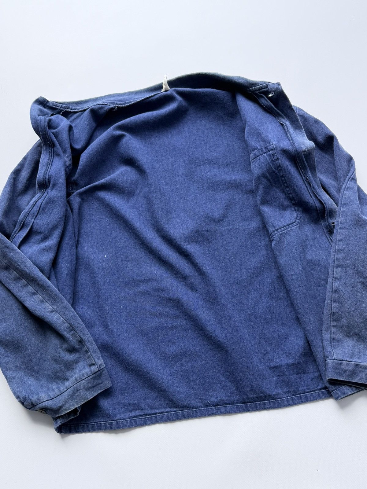 Vetra Vintage 70s French Work Faded Sanfor Chore Jacket Size US L / EU 52-54 / 3 - 13 Thumbnail