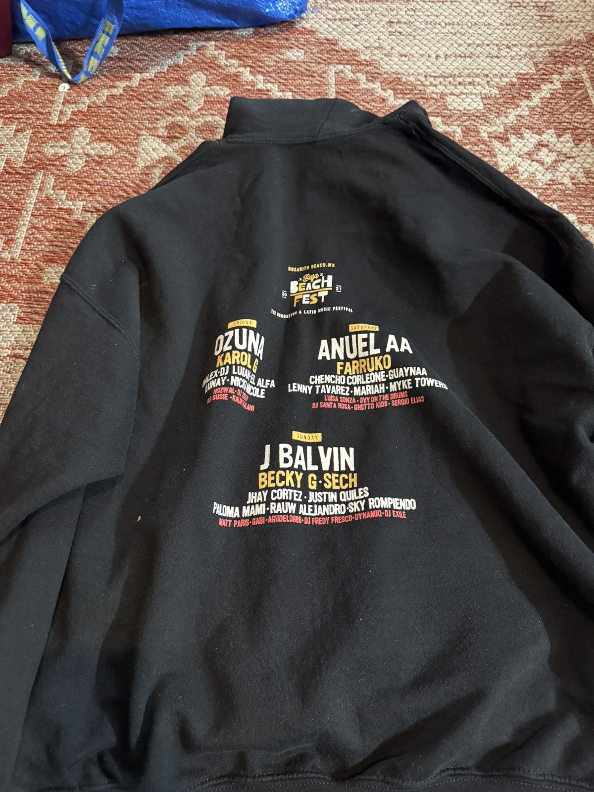 Other Baja Beach Fest Men’s Hoodie Sz XXL Ozuna Bad Bundy Anuel A Size US XXL / EU 58 / 5 - 1 Thumbnail