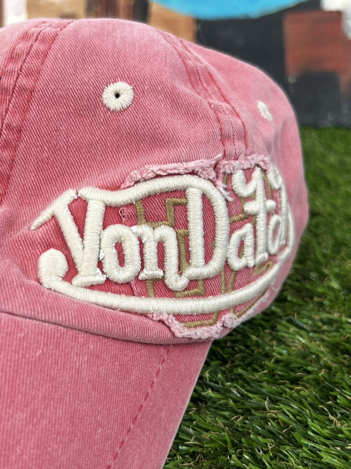 Japanese Brand Vintage pink distressed Von Dutch cap y2k japanese swag 90s Size ONE SIZE - 4 Thumbnail