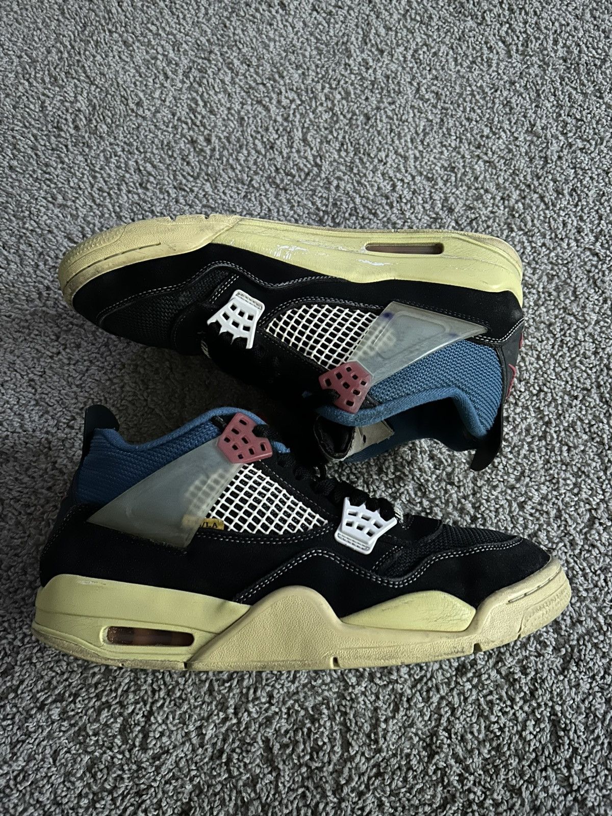Union LA X Air Jordan Retro 4 Off Noir Size 9