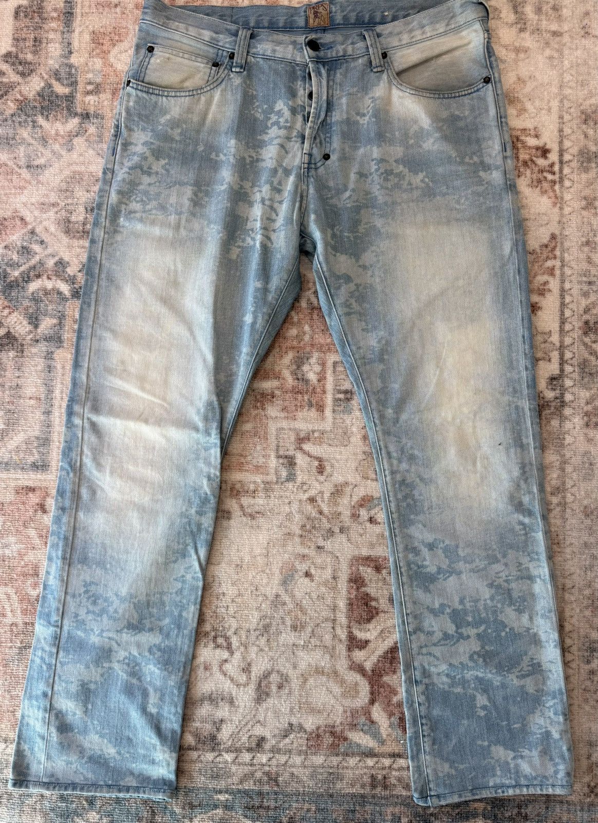 Prps PRPS Men Demon light blue washed denim jeans 36 x 29.5’’ Size US 36 / EU 52 - 1 Thumbnail