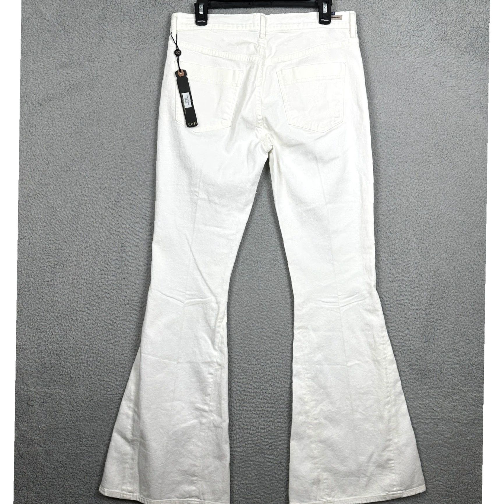 Citizens Of Humanity Citizens of Humanity Angie Super Flare Jeans White 32 Women Wide-Leg Bell Bottom 5-Pocket Denim USA Vintage? No Size 24" / US 00 / IT 34 - 2 Thumbnail