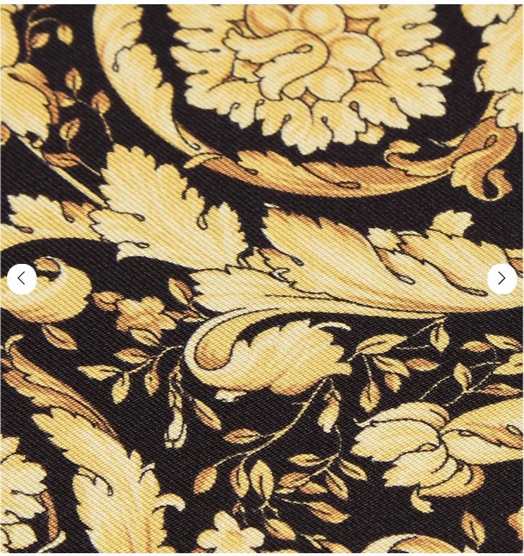 Versace SIGNATURE leather desk catchall barocco yellow Tray key Size ONE SIZE - 4 Thumbnail