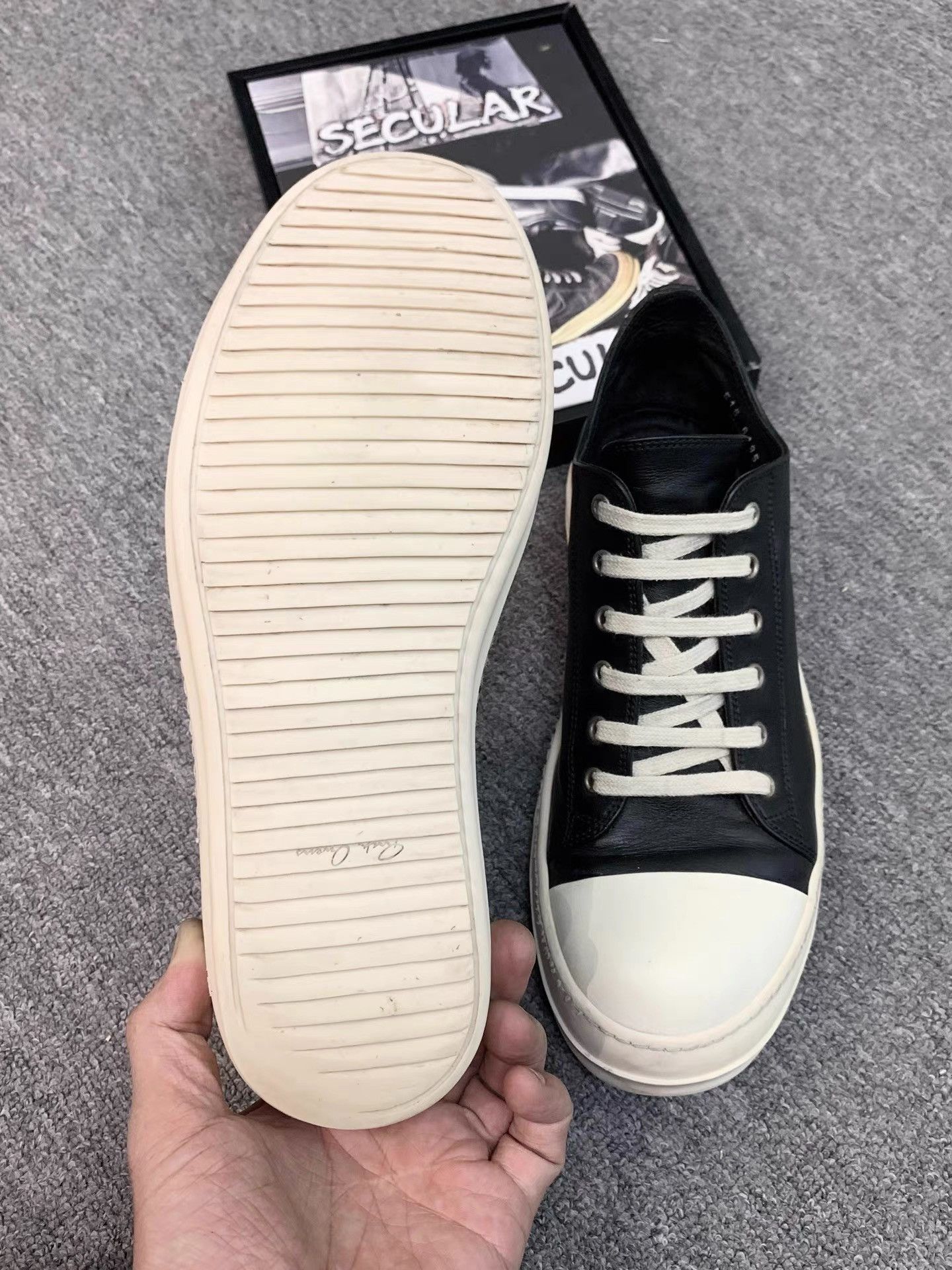 Rick Owens Rick Owens Smooth Leather Low-Top Big Converse K34 Size US 8.5 / EU 41-42 - 8 Thumbnail