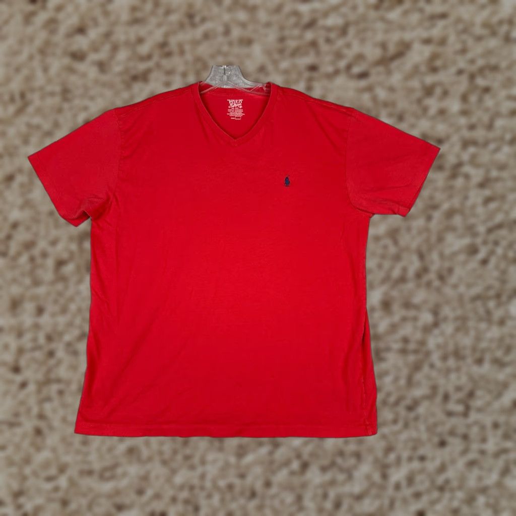 Ralph Lauren Polo Ralph Lauren Shirt Men Large Red 100% Cotton Pony V-Neck Short Sleeve Polo Ralph Lauren Shirt Men L Red 100% Cotton Pony V-Neck Short Sleeve Size US L / EU 52-54 / 3 - 1 Thumbnail