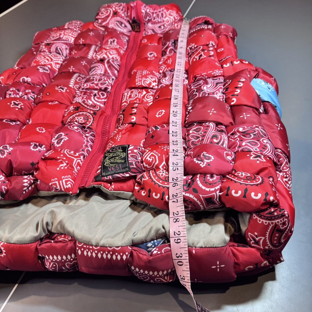Kapital Kapital Bandana Woven Nylon KEEL Vest Size 4 XL Red Size US XL / EU 56 / 4 - 17 Thumbnail