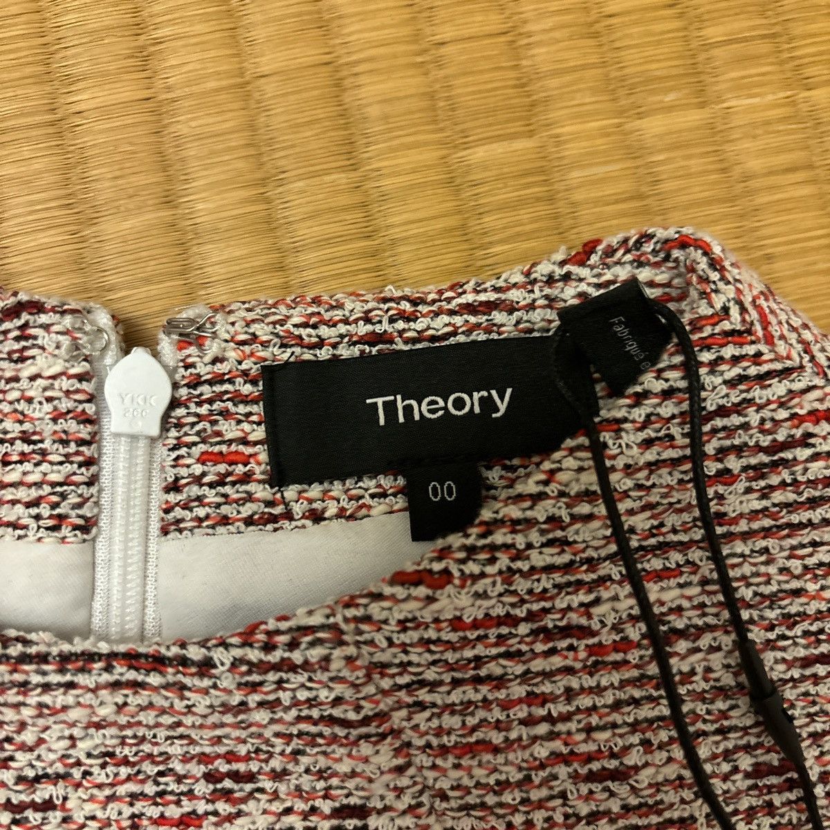 Theory Theory Fancy Tweed Mod Belted Mini Shift Dress Size XXS / US 00 / IT 34 - 4 Thumbnail