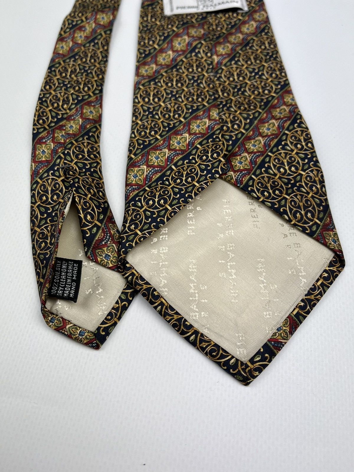 Pierre Balmain Pierre Balmain Paris 100% silk tie cravatte Size ONE SIZE - 2 Thumbnail