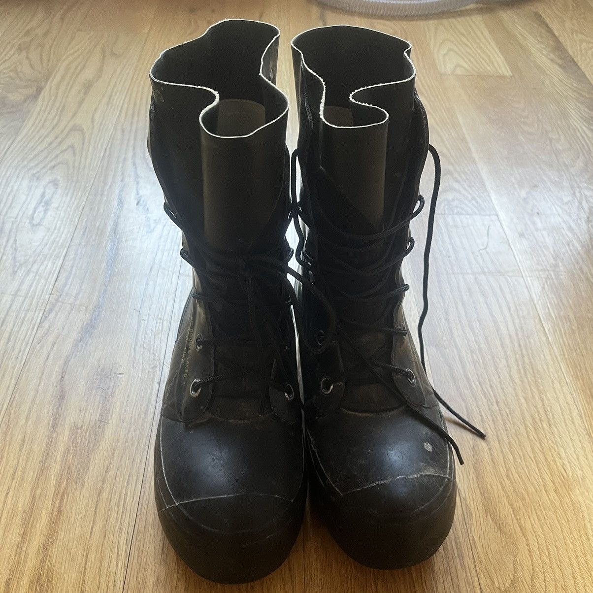 Bata 1980s Bata Mickey Mouse Black Military Boots Raf Simons FW14 Size US 8 / EU 41 - 4 Thumbnail