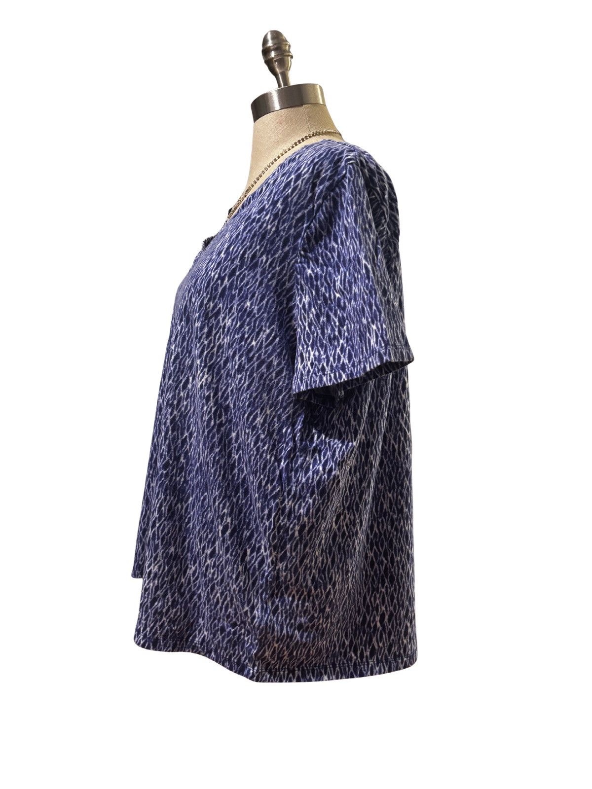 Michael Kors Women’s blue V-neck Top.wt5200 Size XXL / US 16-18 / IT 52-54 - 3 Thumbnail