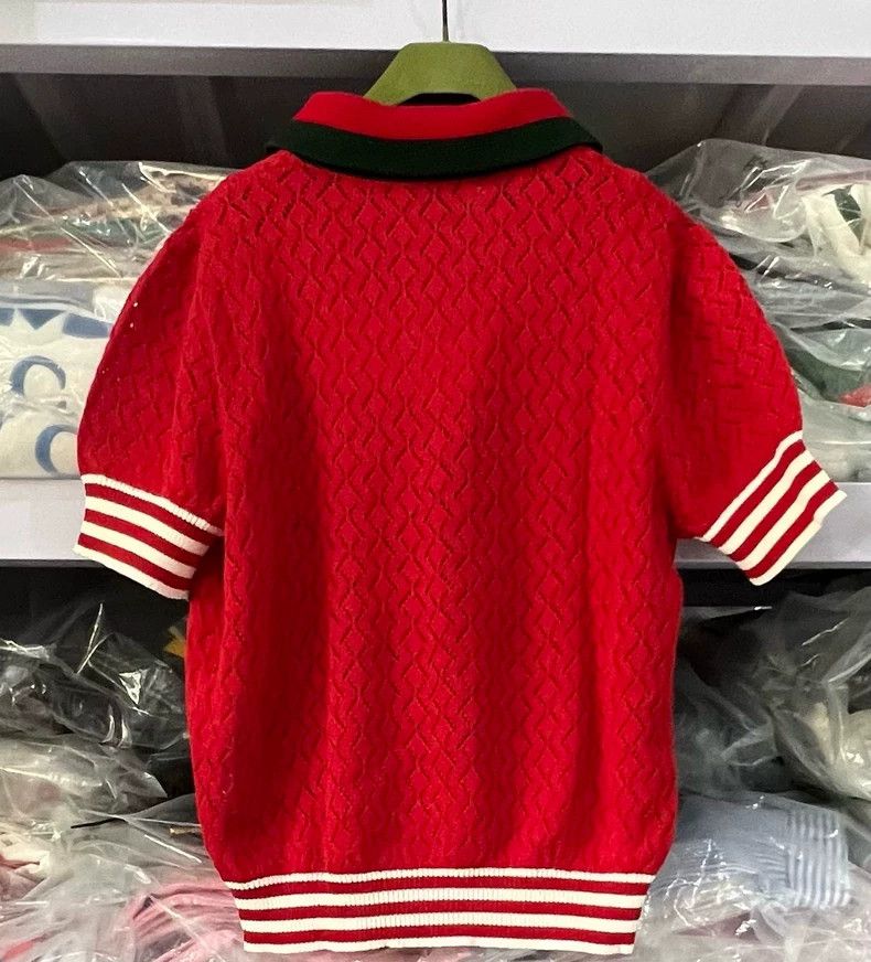 Gucci Gucci Adidas Adidas co-branded red cotton polo short-sleeve Size XS / US 0-2 / IT 36-38 - 2 Thumbnail