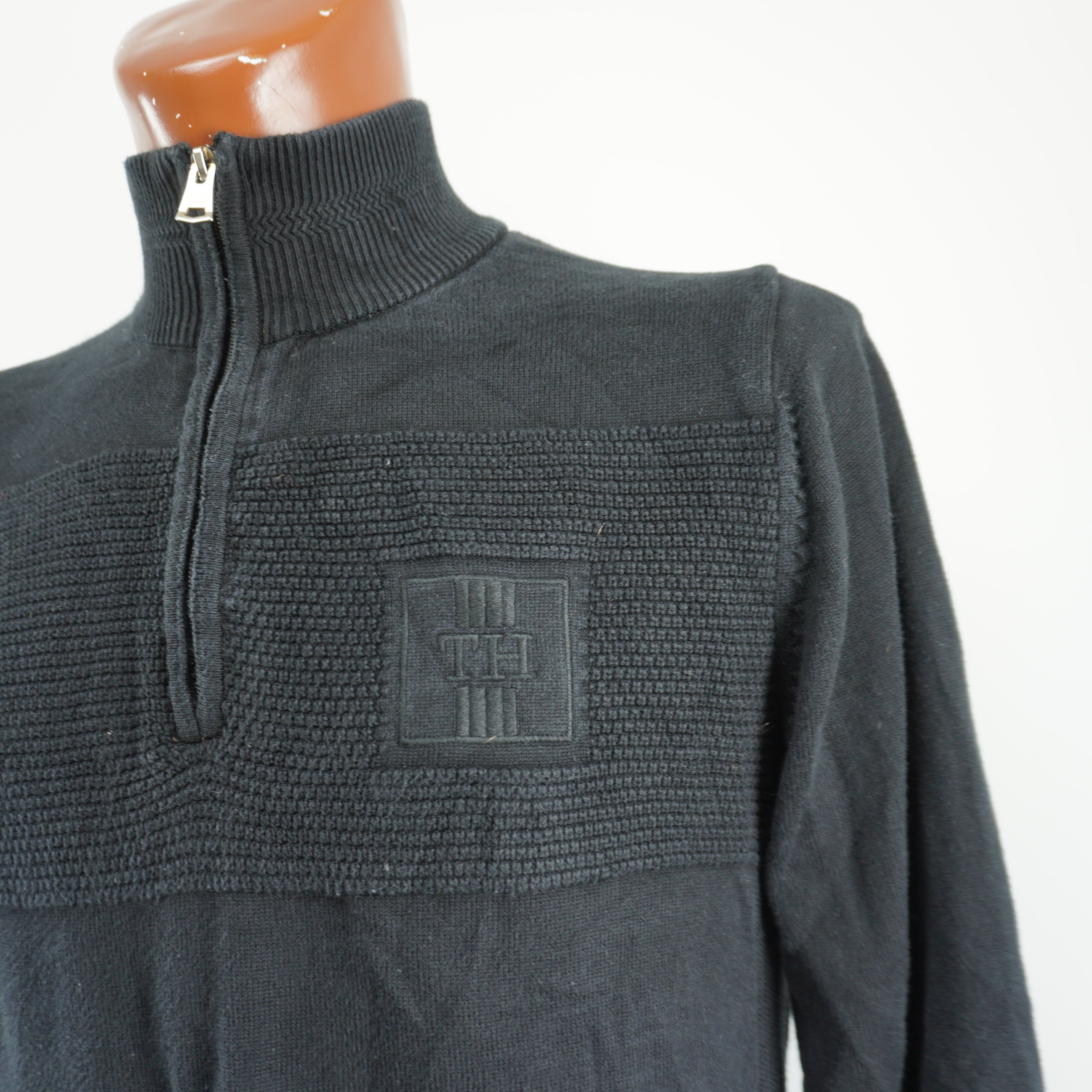 Tommy Hilfiger Pre-owned Men's Tommy Hilfiger Black Sweater Size US L / EU 52-54 / 3 - 9 Thumbnail