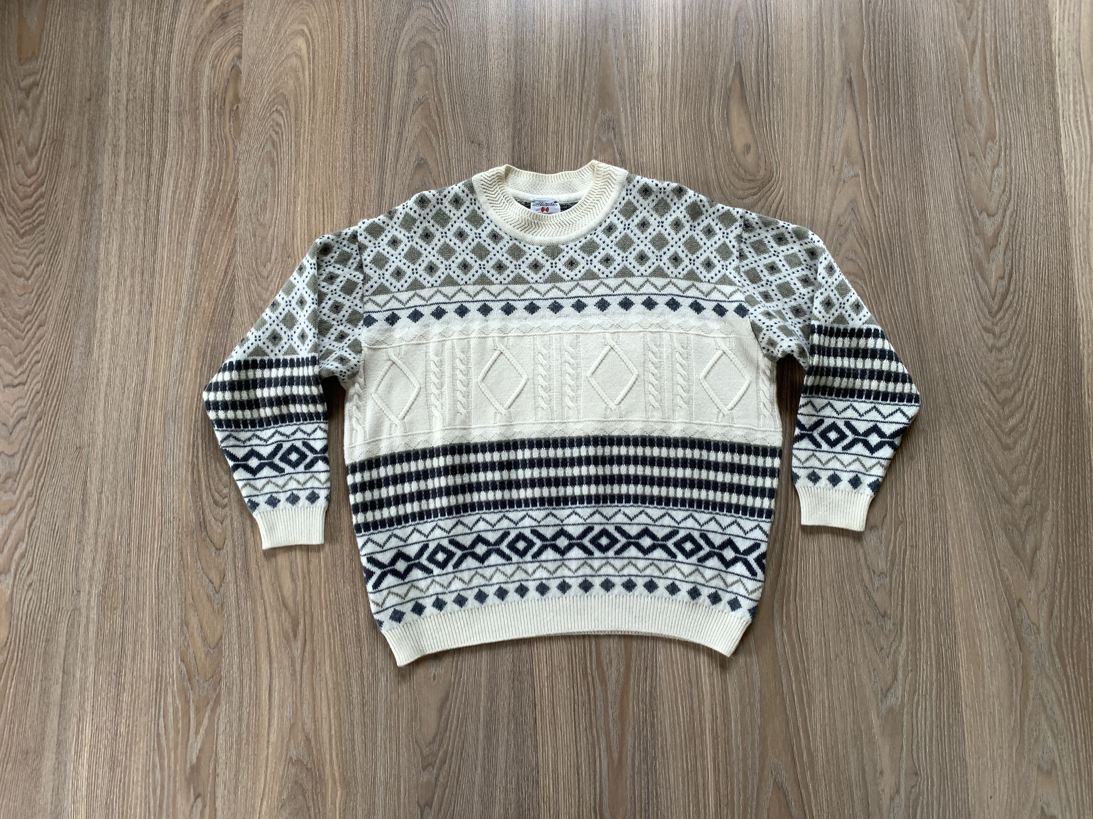 Vintage Vintage Italian Knit Wool Sweater Size US L / EU 52-54 / 3 - 1 Thumbnail