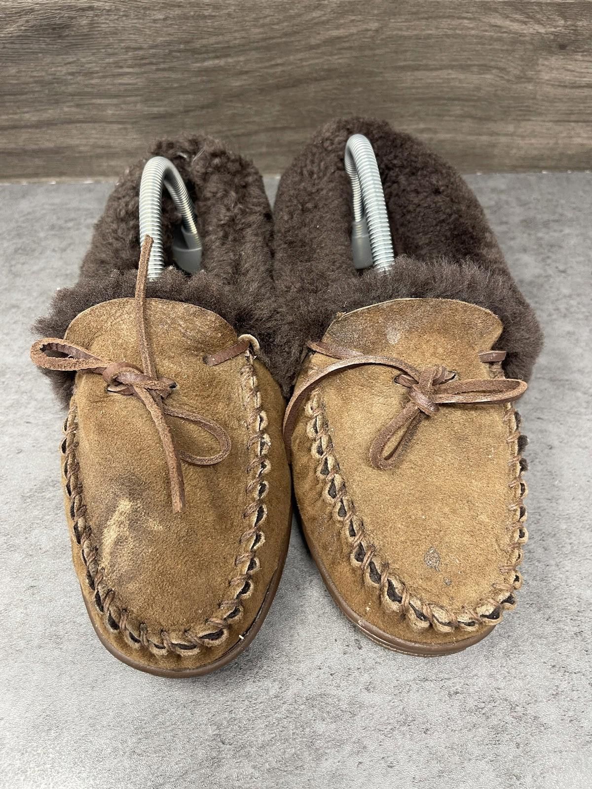 L.L. Bean LL Bean Wicked Good Moccasin Slippers Womens Size 8 Brown Size US 8 / IT 38 - 3 Thumbnail