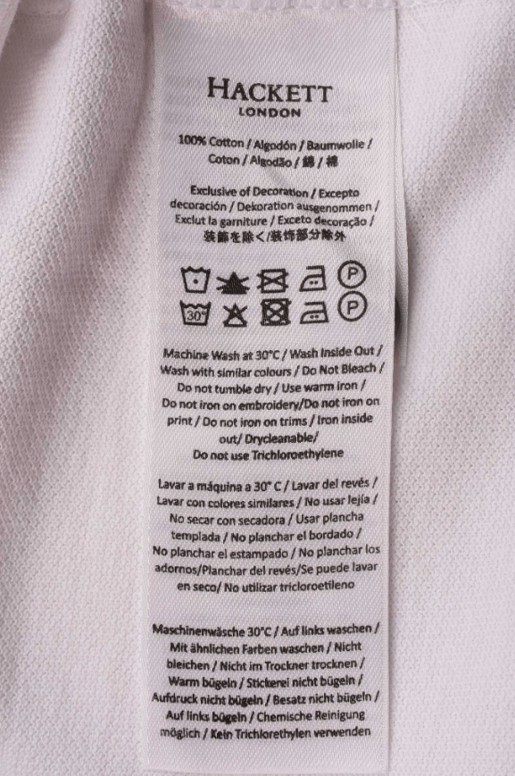 Hackett Hackett London Classic Fit White Polo Shirt Size M Size US M / EU 48-50 / 2 - 5 Thumbnail