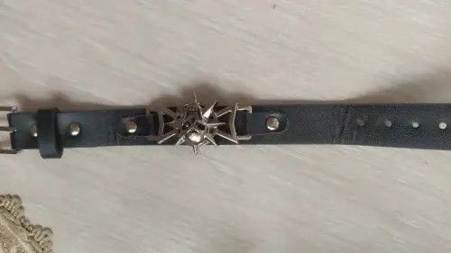 Leather Skeleton Skull Star Eye Punk Gothic Bracelet Size ONE SIZE - 3 Thumbnail