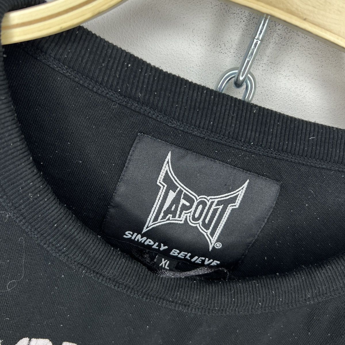 Tapout × Vintage Tapout Sweatshirt Black Faded Simply Bellieve Retro Y2K Size US XL / EU 56 / 4 - 7 Thumbnail