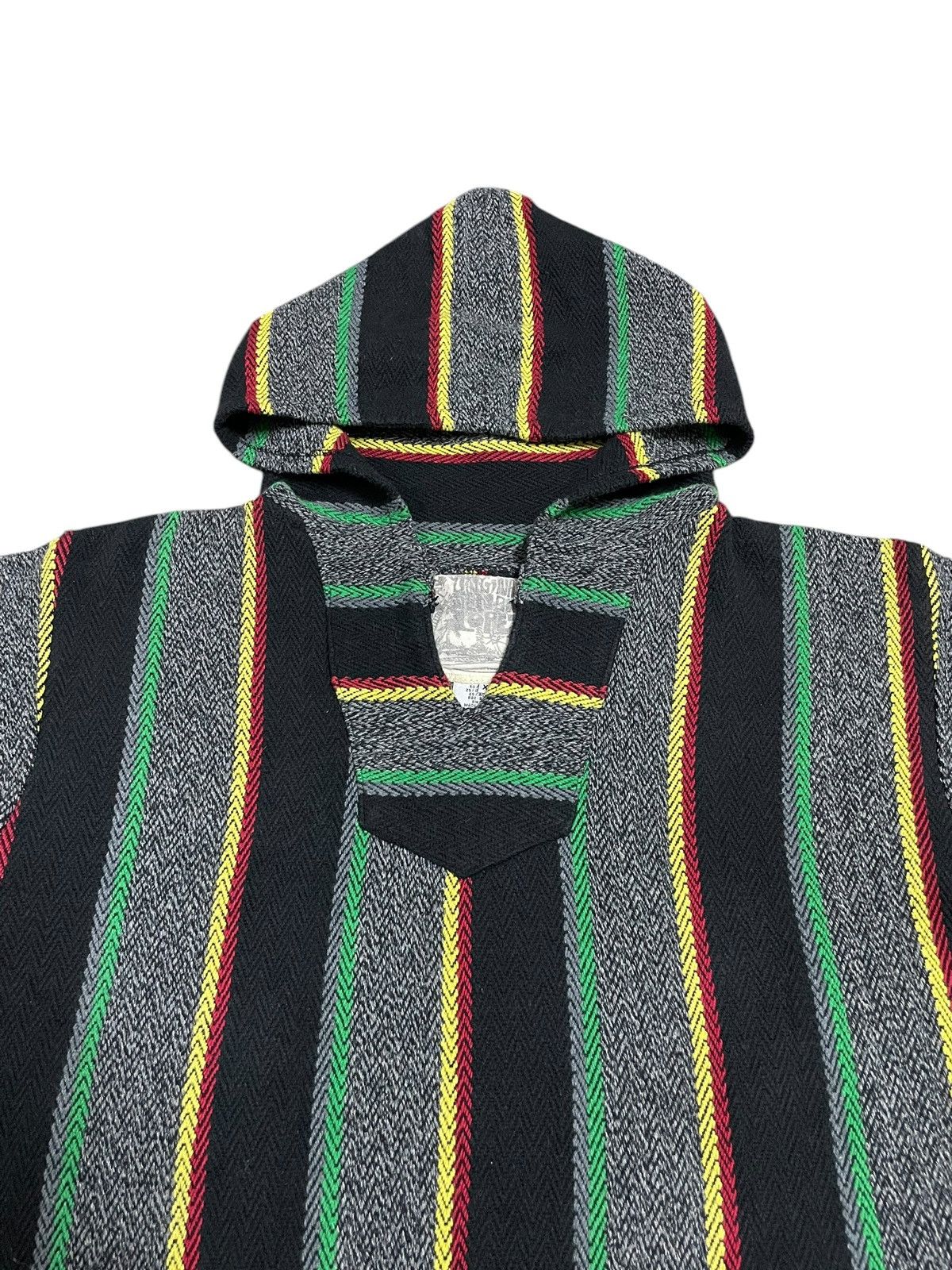 Bob Marley Vintage Y2K Rasta Style Knitted Stripe Streetwear Hoodie Size US XL / EU 56 / 4 - 4 Thumbnail