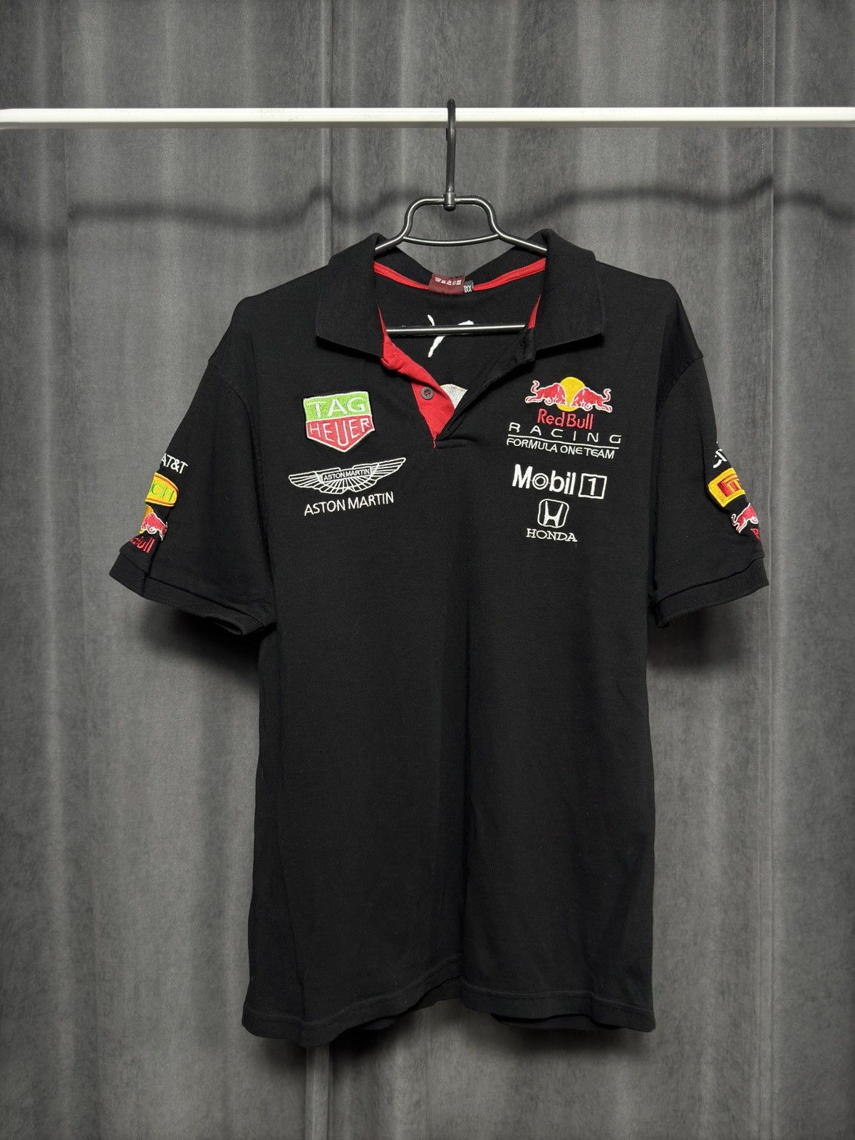 Puma × Red Bull 🏎️ RED BULL x PUMA RACING ASTON MARTIN FORMULA F1 ZIP POLO Size US XXL / EU 58 / 5 - 1 Thumbnail