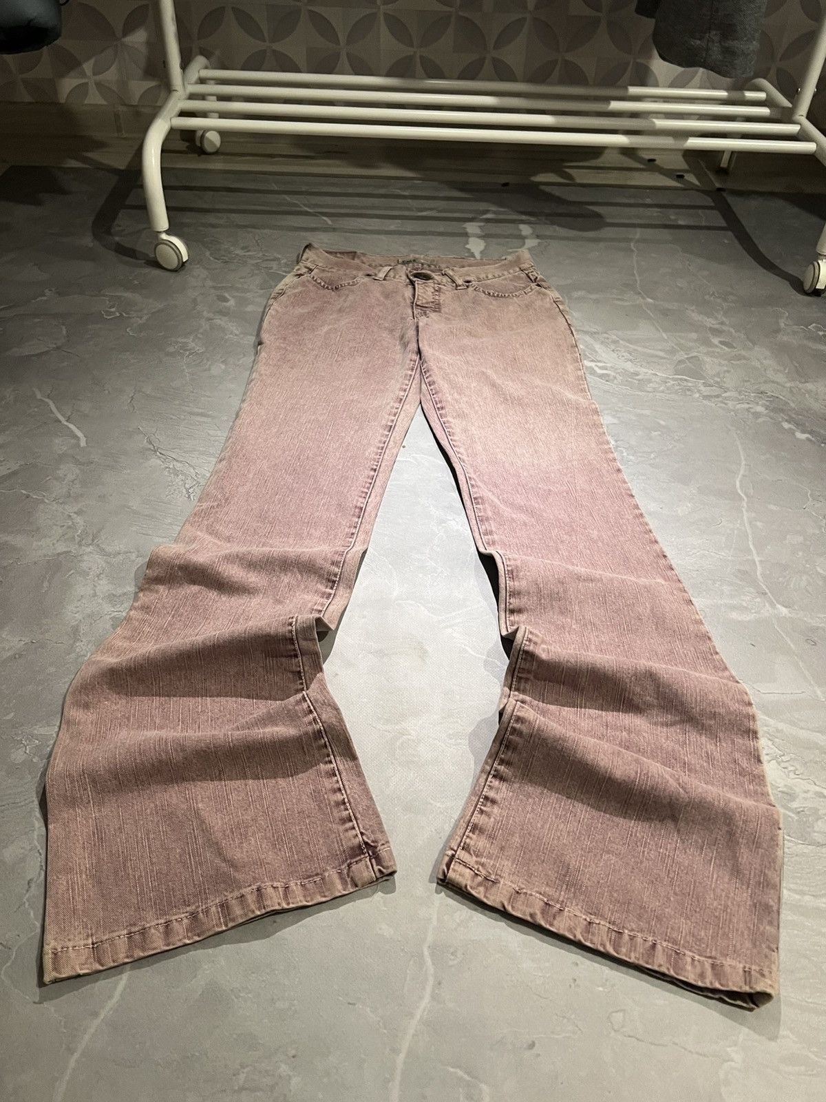 Japanese Brand Japanese Street Style / Pink Y2K Flared / Balenciaga Style Size US 30 / EU 46 - 1 Thumbnail