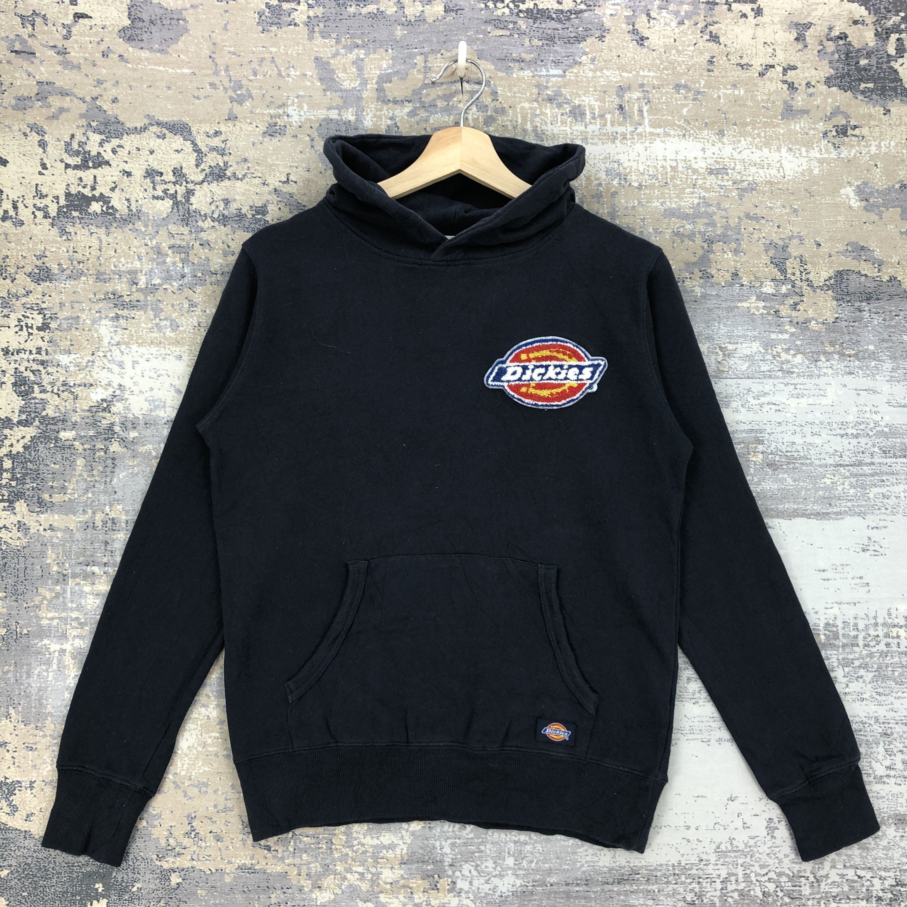 Dickies × Vintage Vintage 90’s Dickies Sweatshirt Logo Graphic Faded Hoodie Size US S / EU 44-46 / 1 - 1 Thumbnail