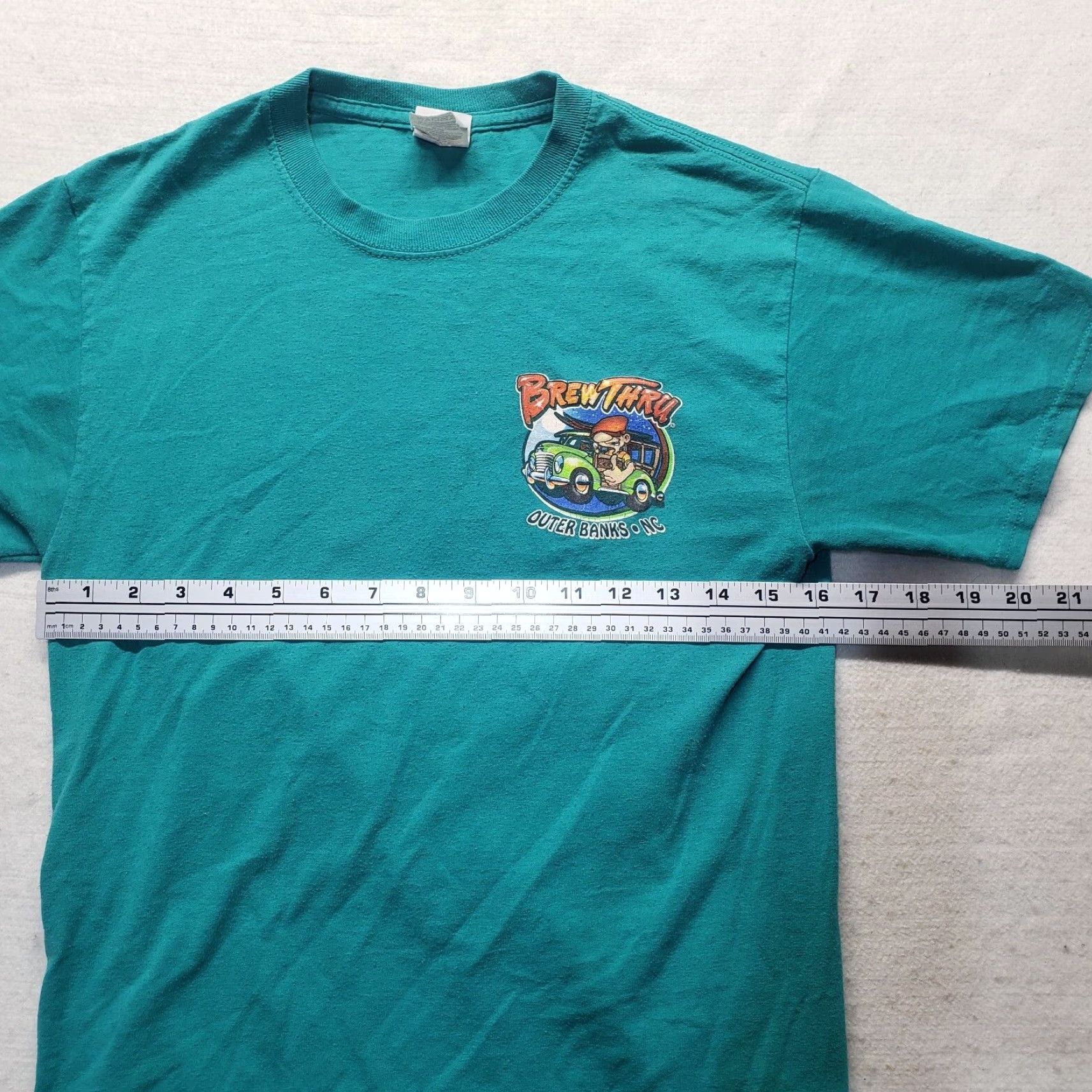 Gildan Brew Thru 40th Anniversary Shirt - Beach Classic Blue Adult Small Men’s S Limited Edition 2017 Gildan T-Shirt Size US S / EU 44-46 / 1 - 5 Thumbnail
