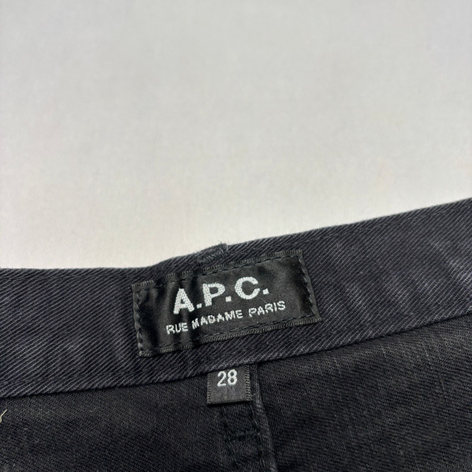 A.P.C. A.P.C. Rue Madame Paris Selvedge Jeans 28x27.5 Black Denim Size US 28 / EU 44 - 4 Thumbnail